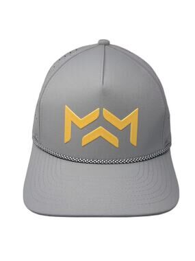Crafted Gray Trucker Hat One Size Modern Wealth Management Logo Rope Perforated